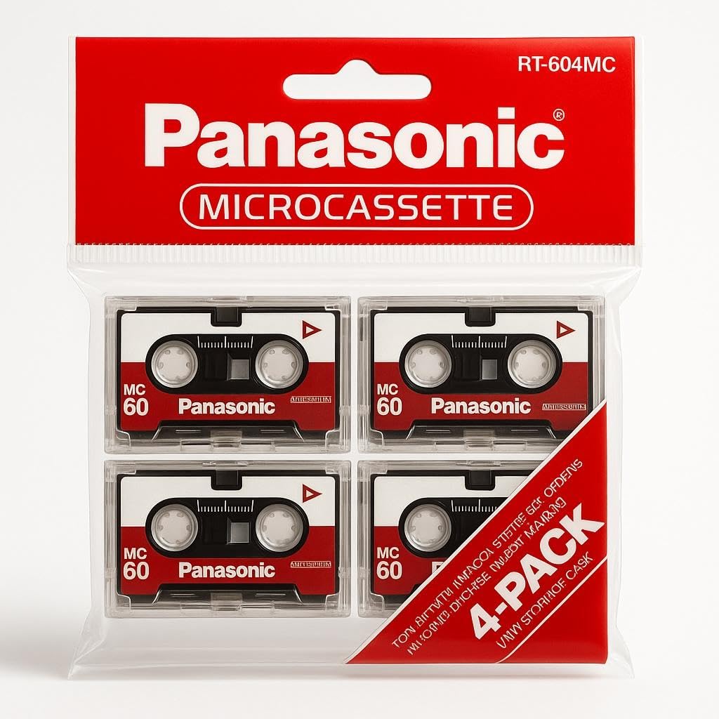 Panasonic Microcassette MC-60 4/pack - microcassette recorders | Mubboo