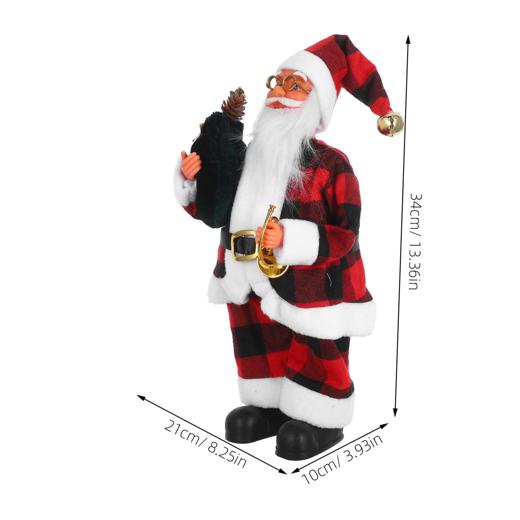 Alipis Statuetta di Babbo Natale Natalizia Decorazione da Tavolo a Forma di Babbo Natale per Esposizione per Feste per Casa e Ufficio
