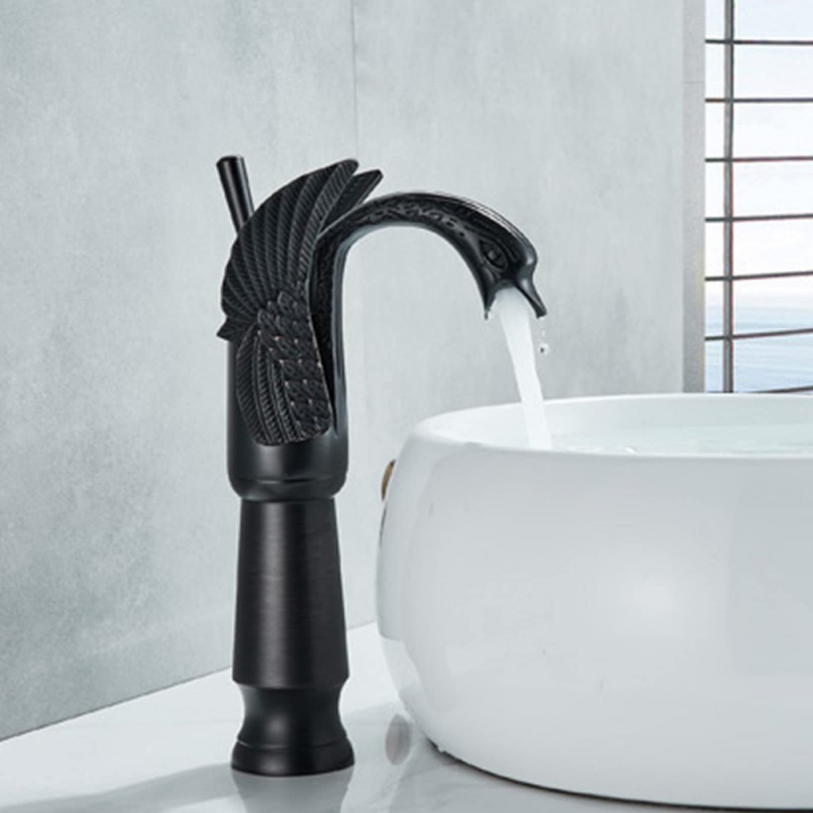 Robinet de lavabo en or et laiton massif pour vasque haut de gamme