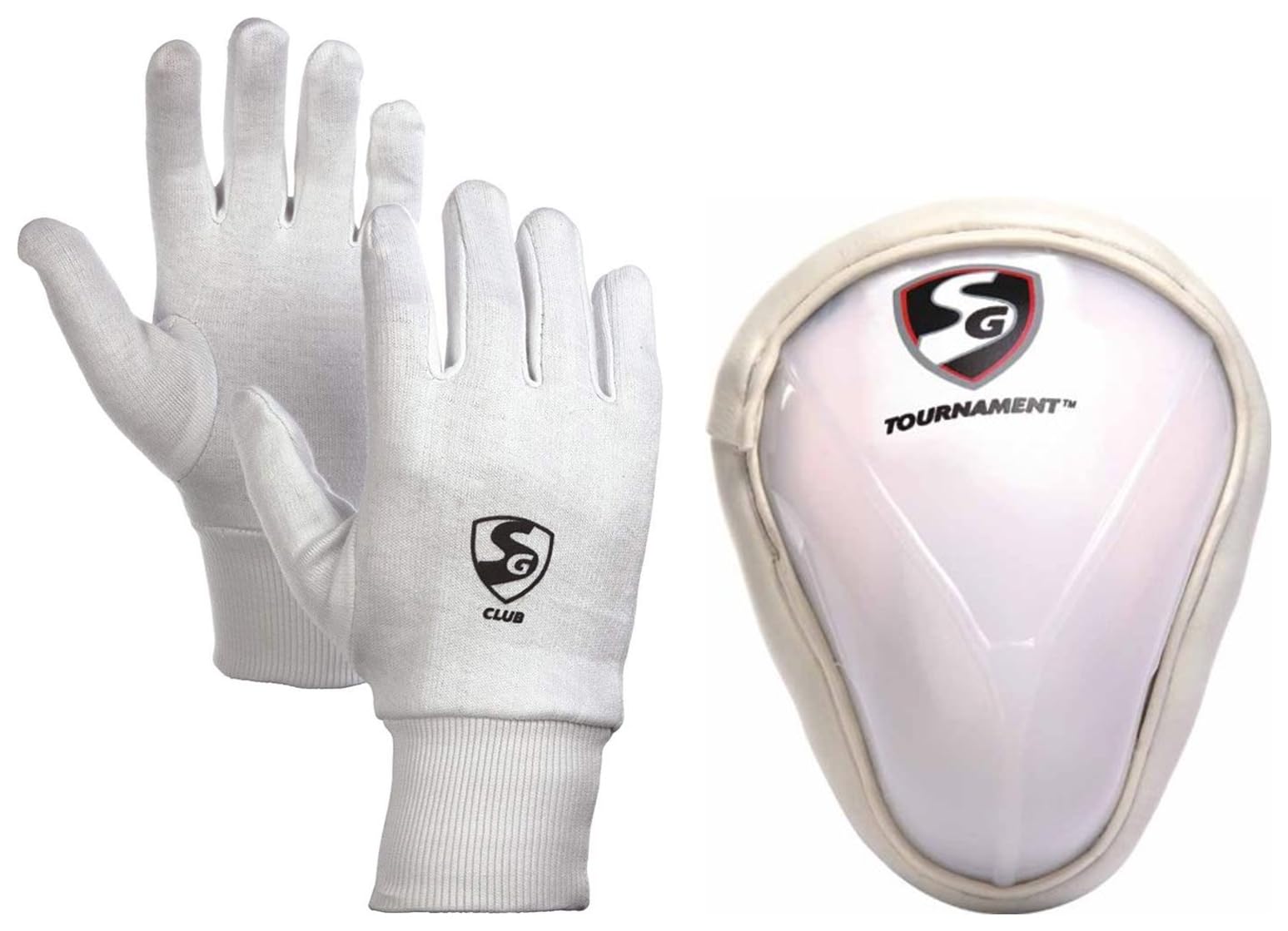 SG Club Cricket Cotton Inner Gloves, Junior (Assorted) Tournament Abdominal Pad, Youth-image-43