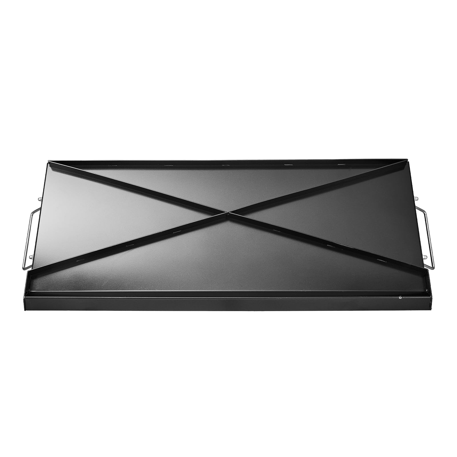 VEVOR Teppanyaki uniwersalny prostokątny grill ze stali węglowej 812 x 310 mm z płaską powierzchnią, żelazko gazowe Teppanyaki, przenośne rodzinne przybory kuchenne z uchwytem, do gotowania