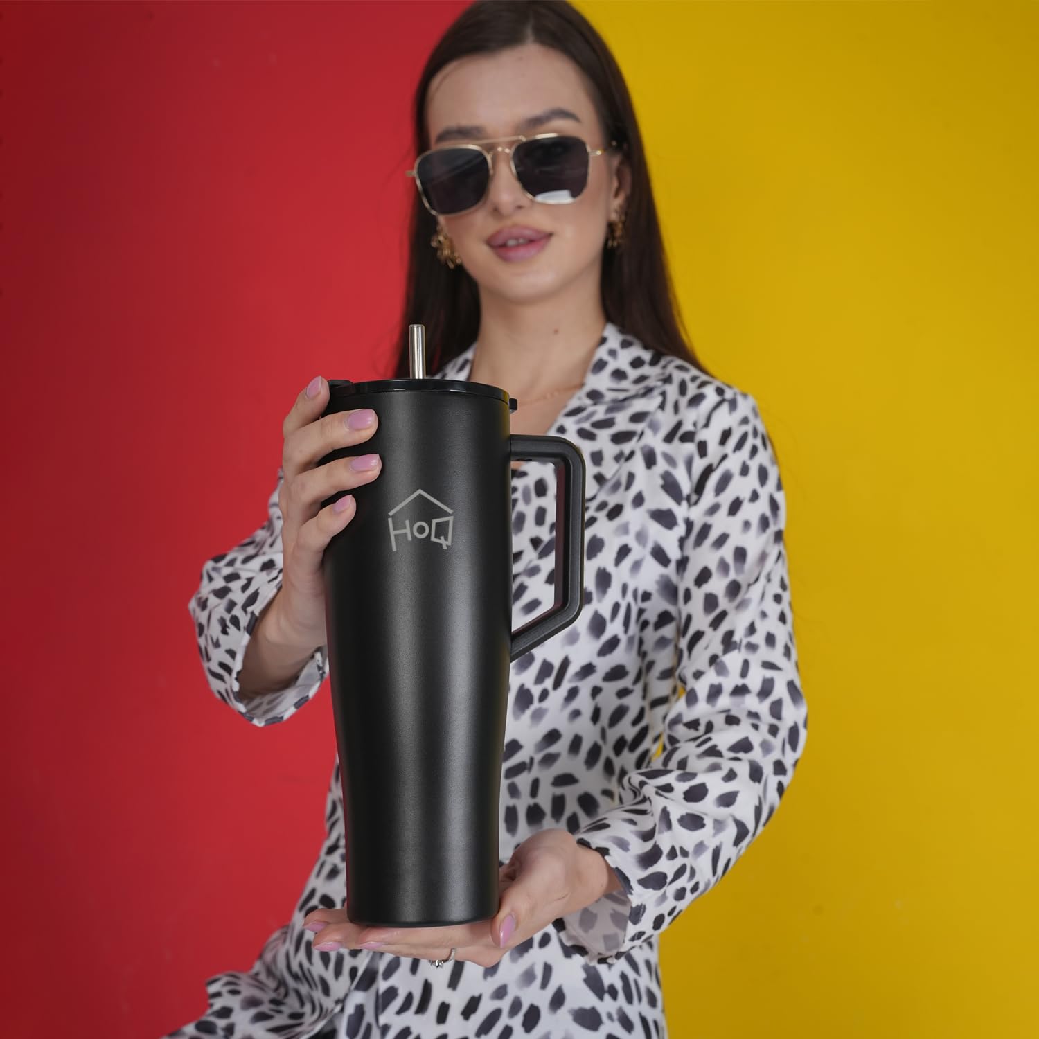 House of Quirk 1200ML Tumbler - Stainless Steel Water Bottle -8