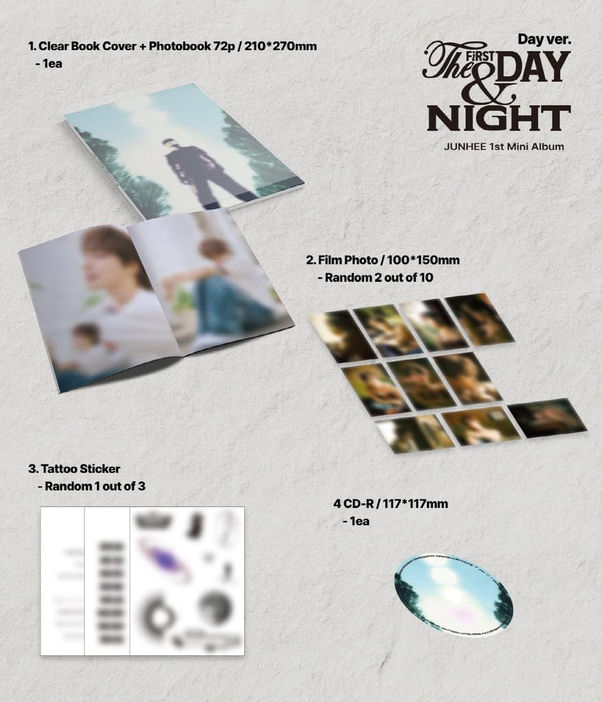 JUNHEE - 1st Mini Album The First Day & Night (2 ver. SET)