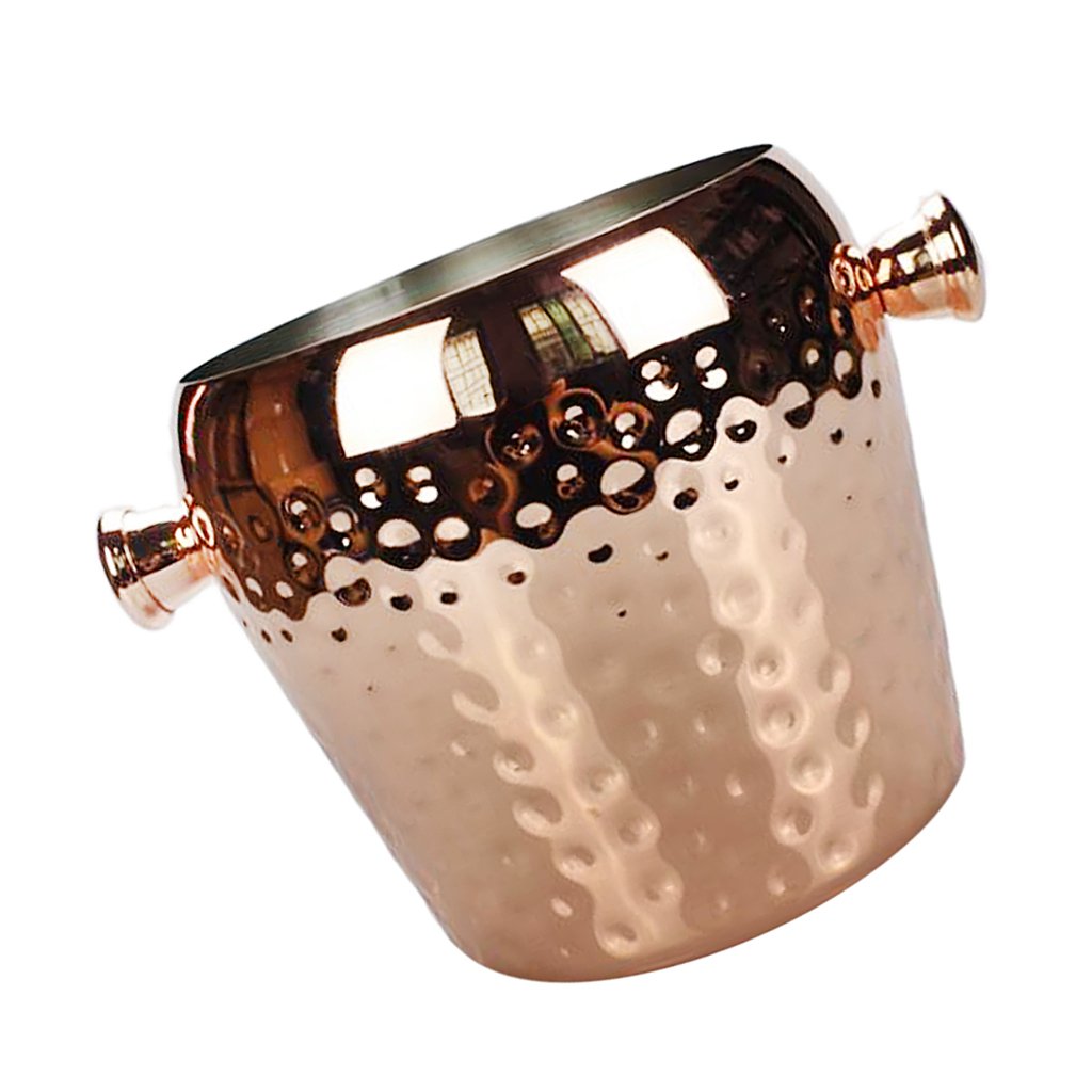 Kesoto Hammered Stainless Steel Champagne Bucket Wine Beverage Tub Bar