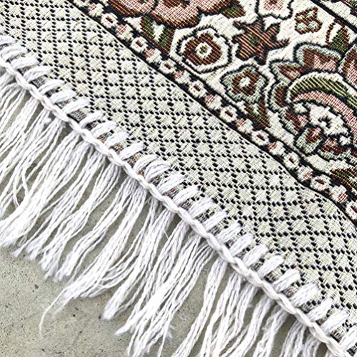 ABOOFAN Tapete de Oração Tapete de Oração Muçulmano Islâmico Tapete de Carpete Portátil Tapete Borda