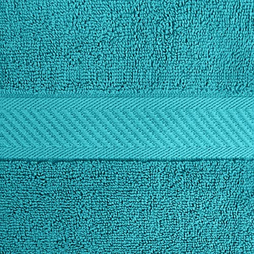 Image of Utopia Towels 6 Pack Medium Bath Towel Set, 24 by 48 Inches, 500 GSM 100% Ring Spun Cotton, Lightweight and Highly Absorbent Quick Drying Premium Towels for Hotel, Spa and Bathroom, Turquoise
