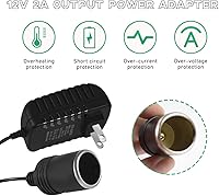 Vista 3 de Ohleats Convertidor de CA a CC, convertidor de 100-240V a 12V 2A 24W AC/DC, transformador de adaptador de fuente de alimentación CA/CC automático