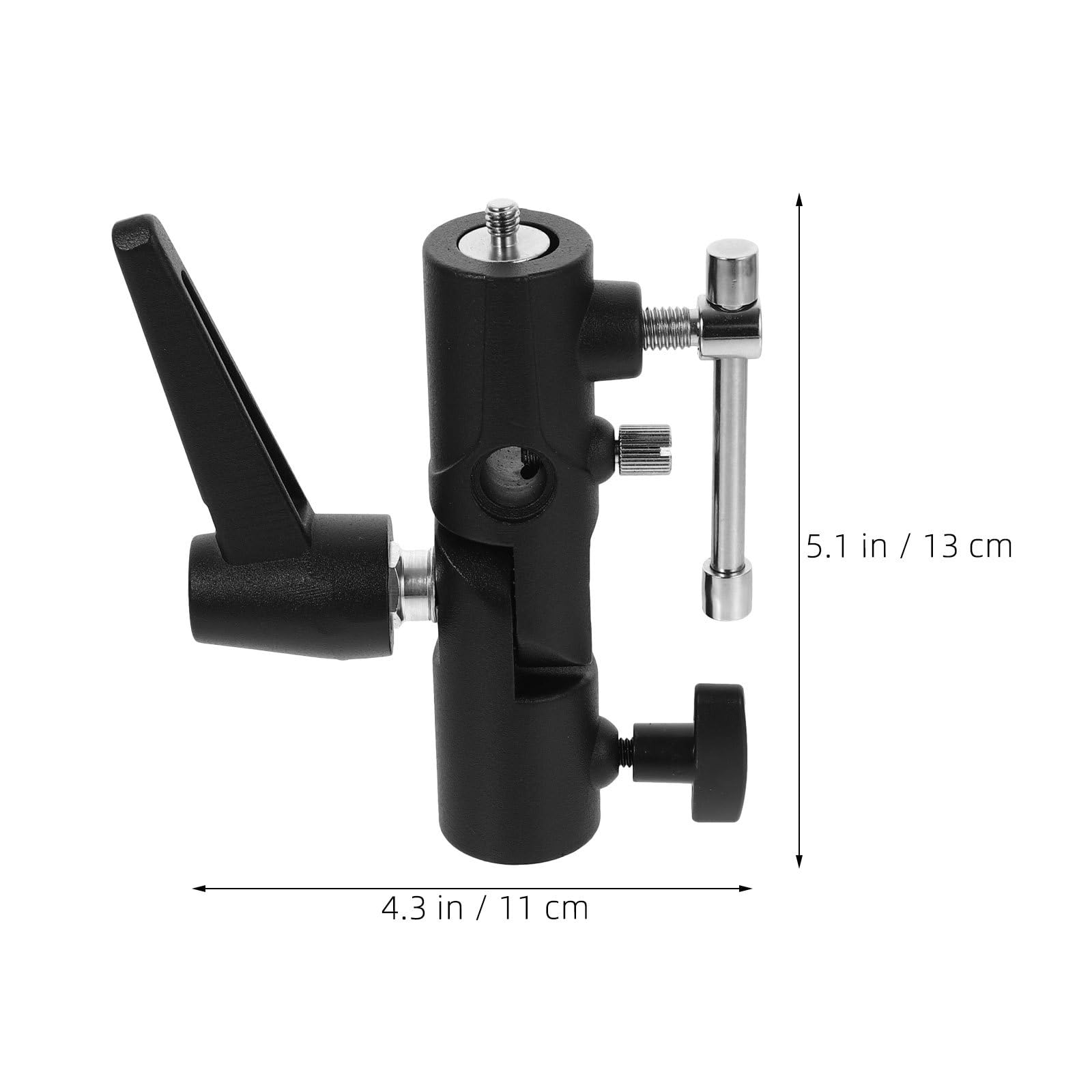 2 supporti per flash da fotocamera, design girevole a 160°