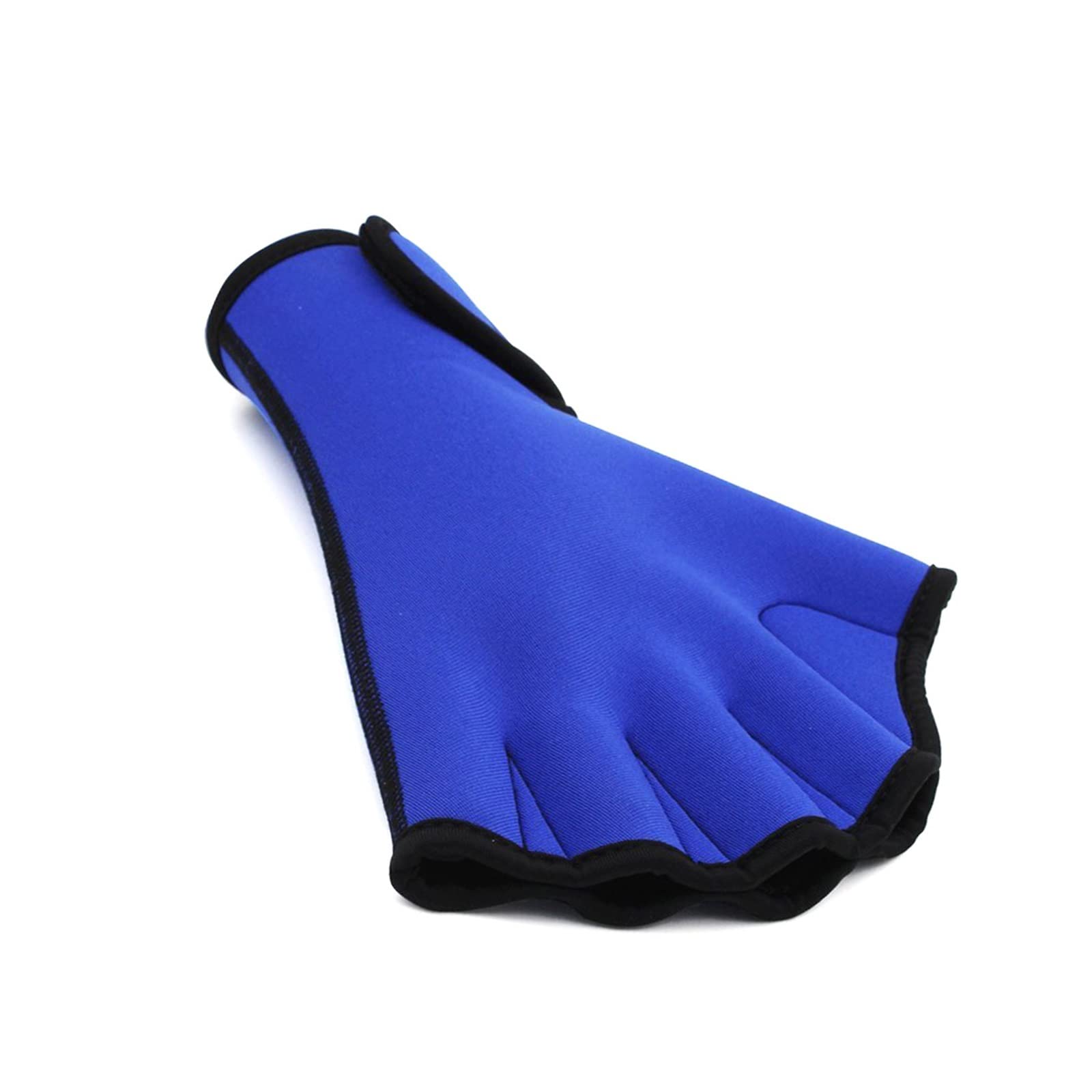 1 para rękawiczek do pływania Aquatic Fitness Wodoodporne rękawiczki treningu wiosłowego bez palców surfowania i wiosłowania(Blu,L)