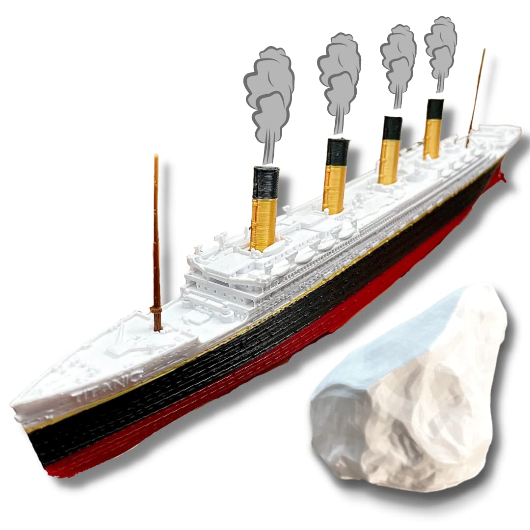 RMS Titanic Model Ship 1 Foot In Length, Fully Assembled, Titanic Toys For Kids, Titanic Ship, Titanic Cake Topper, Titanic Figurine, Titanic Boat, Britannic, Titanic Memorabilia (RMS Titanic)