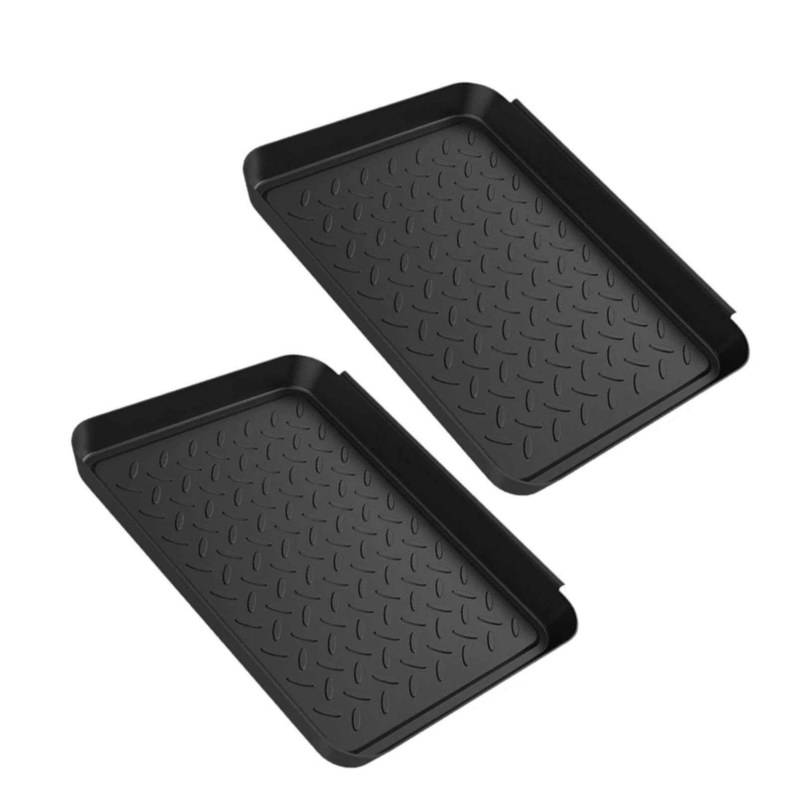 2 bandejas para Botas, protección para el Suelo, Bandeja para macetas, Alfombrillas para Botas de Garaje para Barro.