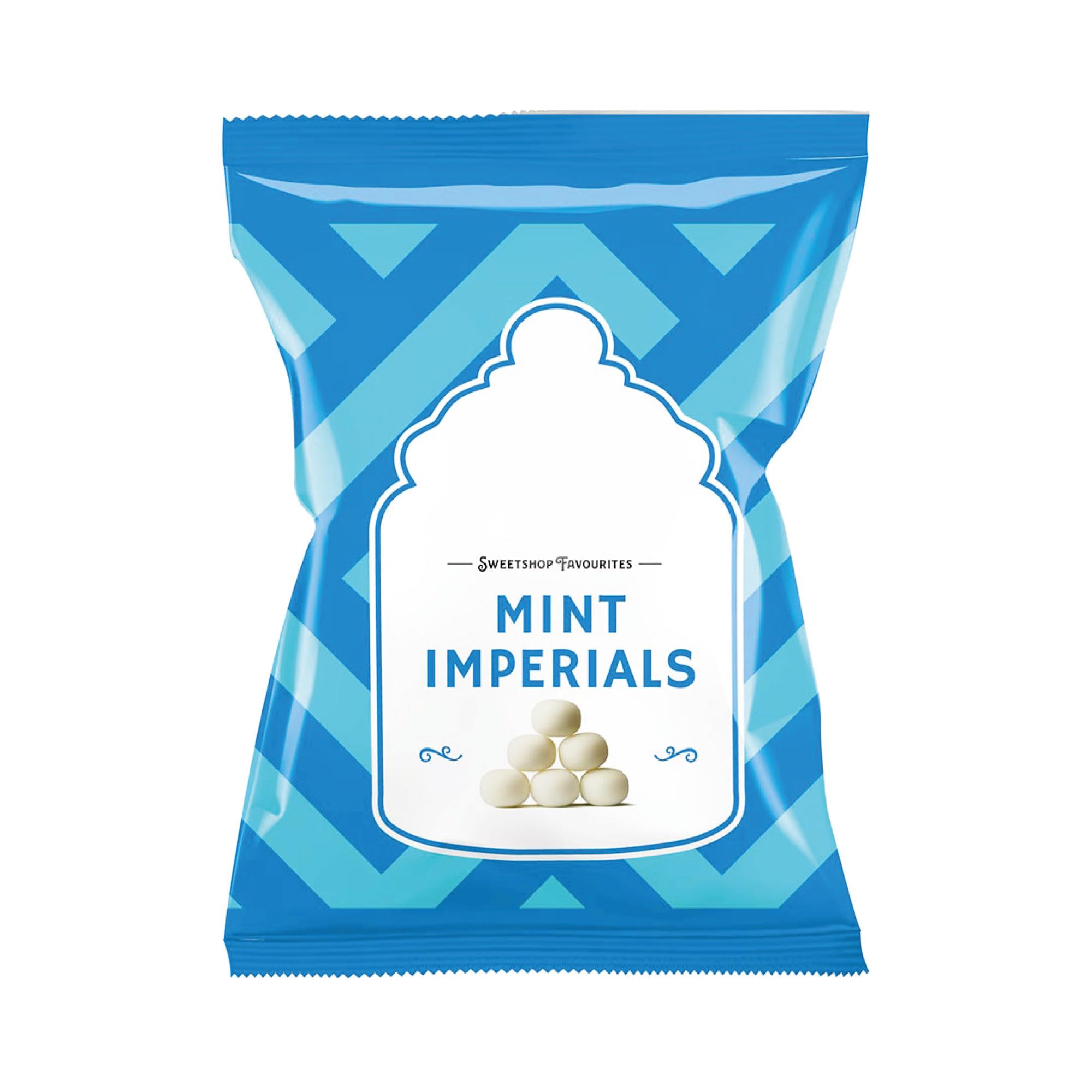 Bondds Mint Imperials Bags | Peppermint Flavoured | Hard Sugar Candy | No Artificial Colour | 105g | (Pack of 12)