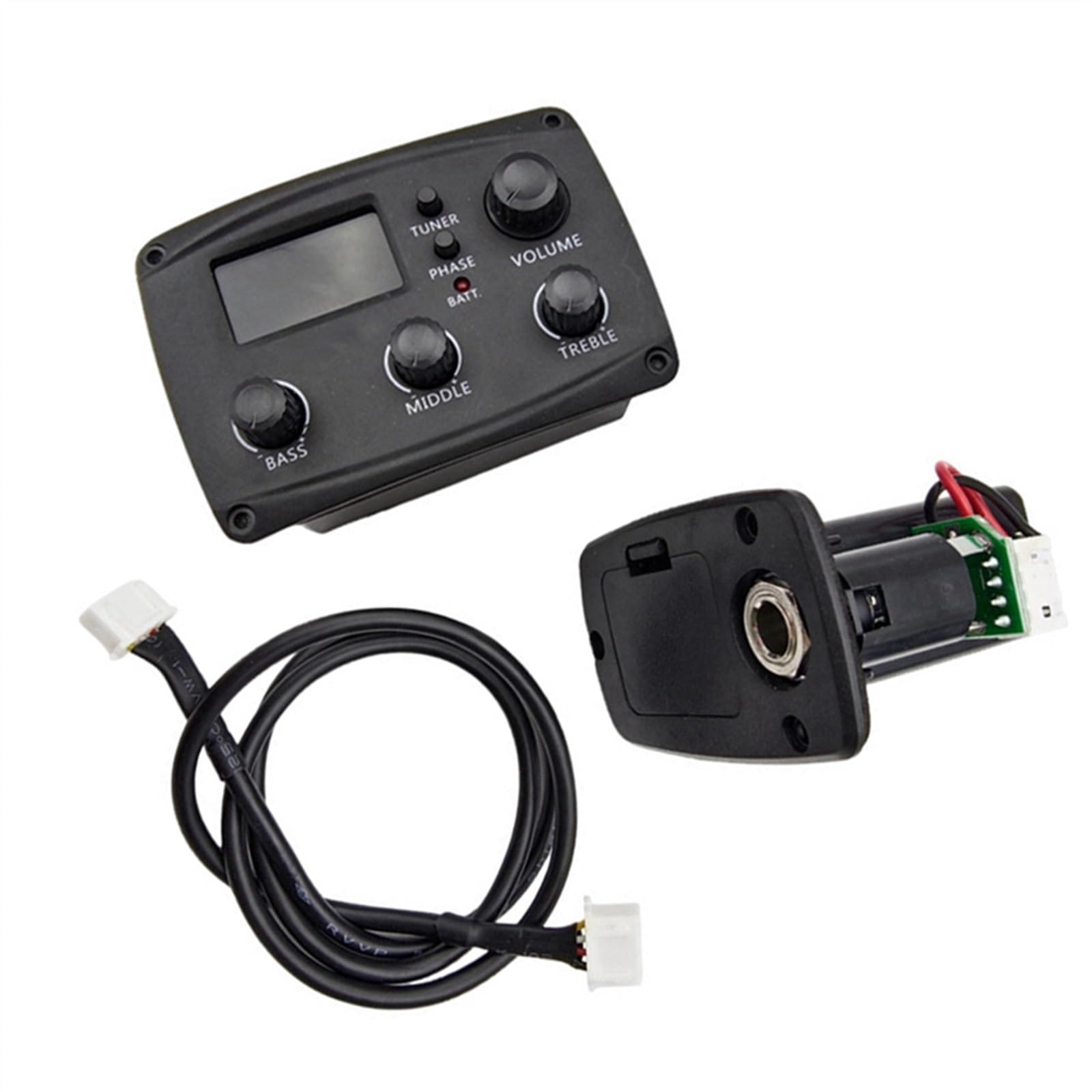 Equalizer Preamp Per Chitarra Acustica Alomejor - 5 Bande EQ, Tuner LCD, Pickup Piezo - Foto 12