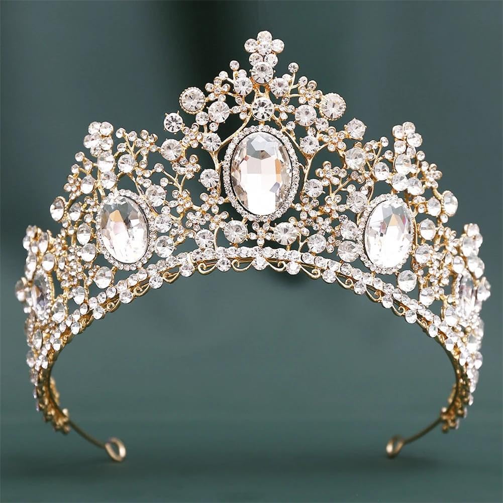 LNNSHX Tiaras y Coronas con Diamantes de imitación para Mujer, Tocado de Novia, Corona de Boda, Accesorios para la Cabeza, joyería para el Cabello
