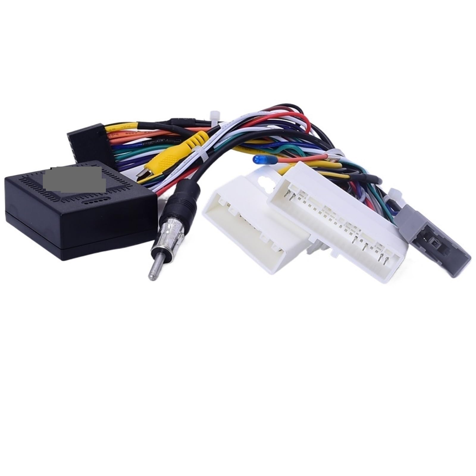 Arnés de cableado de Radio de Coche Arnés de cableado de Radio de 16 Pines for Coche, Caja CANbus for Nissan Qashqai X-Trail Xtrail 2019, Adaptador estéreo con Android