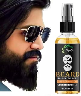 Beard & Hair Growth Oil 50ml | For Thicker & Longer Beard | Uneven, Patchy & Fast Beard Growth | For Stronger & Fuller Bea Price In India