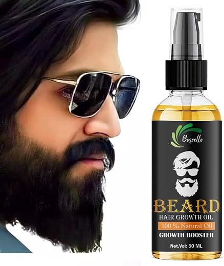 Beard &amp; Hair Growth Oil 50ml | For Thicker &amp; Longer Beard | Uneven, Patchy &amp; Fast Beard Growth | For Stronger &amp; Fuller Bea