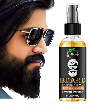 Beard & Hair Growth Oil 50ml | For Thicker & Longer Beard | Uneven, Patchy & Fast Beard Growth | For Stronger & Fuller Beard Hair