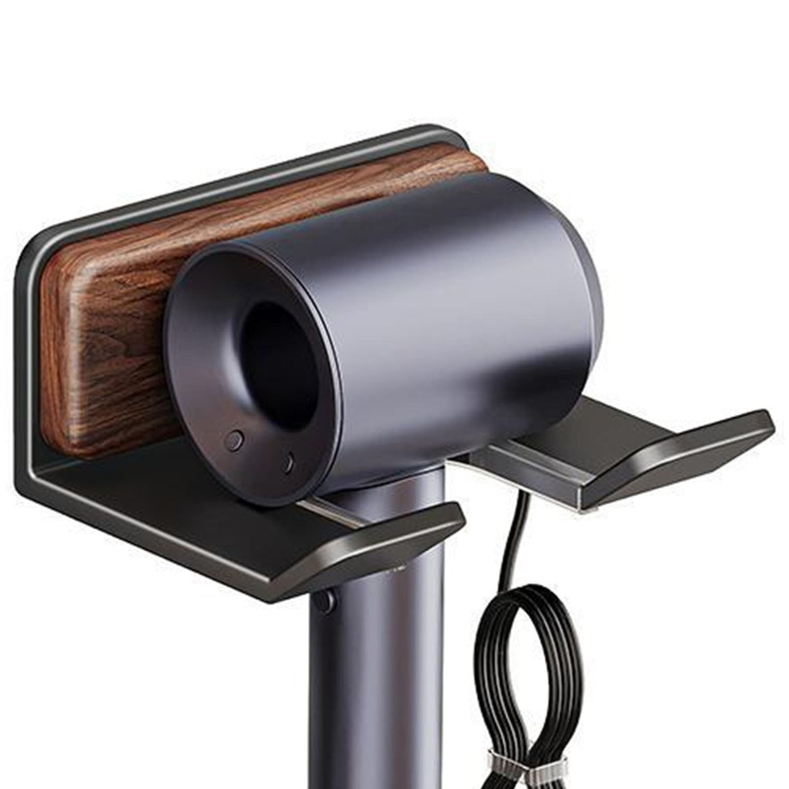 Soporte para Secador de Pelo Estante for secador de Pelo de Madera Maciza, Estante Universal for secador de Pelo, Soporte for secador de Pelo for baño Ahorra Espacio