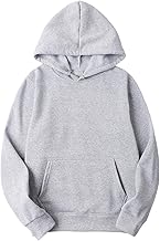 Hoodies for Women UK Oversized Sweatshirts Lightweight Fleece Hooded Pullover Tops with Pocket Solid Long Sleeve Sweaters Casual Comfy Sweat Shirt Fall Winter Athletic Clothes