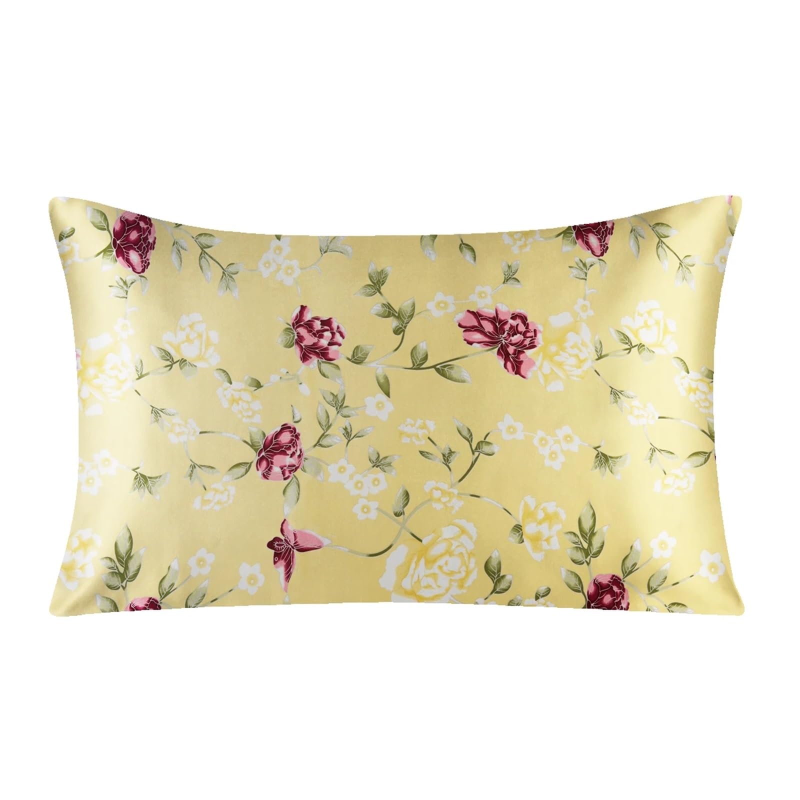 Taie d'oreiller en soie florale de mûrier douceur et confort