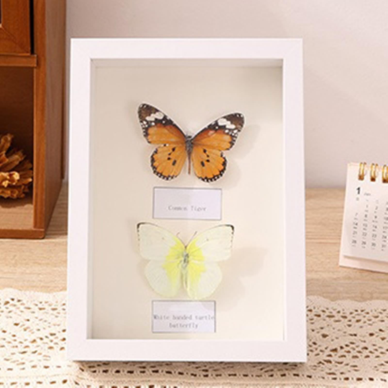 Bilderrahmen Weiß, Picture Frame 3cm Quadrat für Tischaufsteller 25x25cm für Mutter Freundin Geschenk