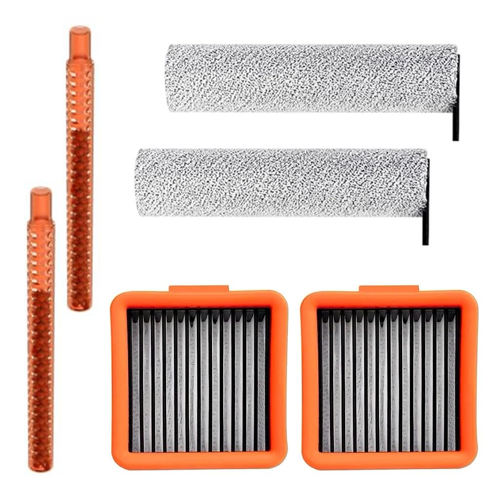 Letturn 2 Roller Brushes 2 HEPA Filters 2 Scent Pads Kit for Uwant D5 D5 Pro D100 D100 Pro A60 V8 V10 D500 D600 Robot Vacuum Replacement Parts