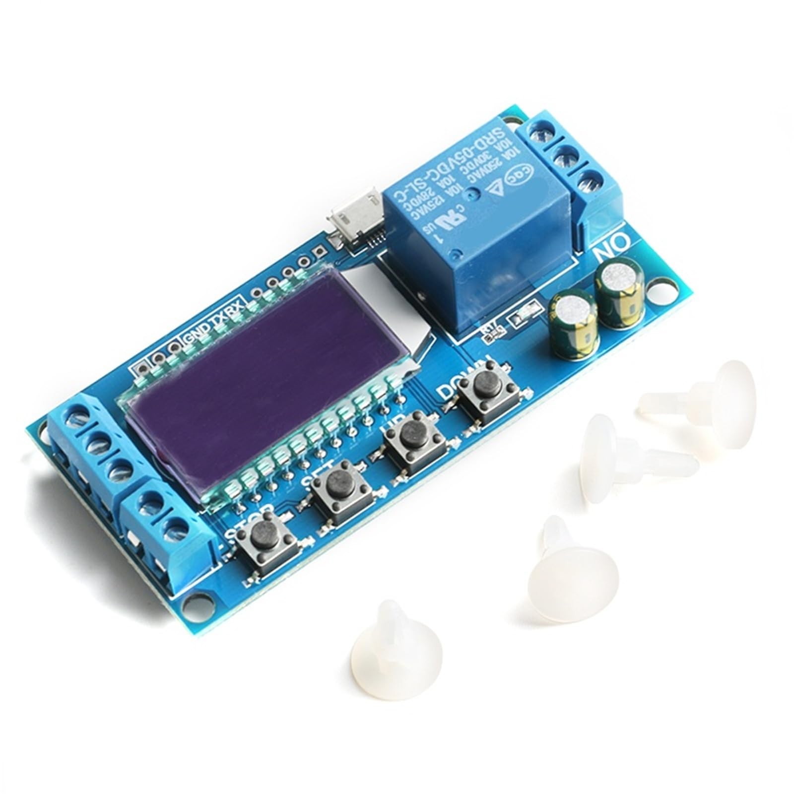 Relais temporisé XY-LJ02 6-30 V programmable pour carte PCB - 4
