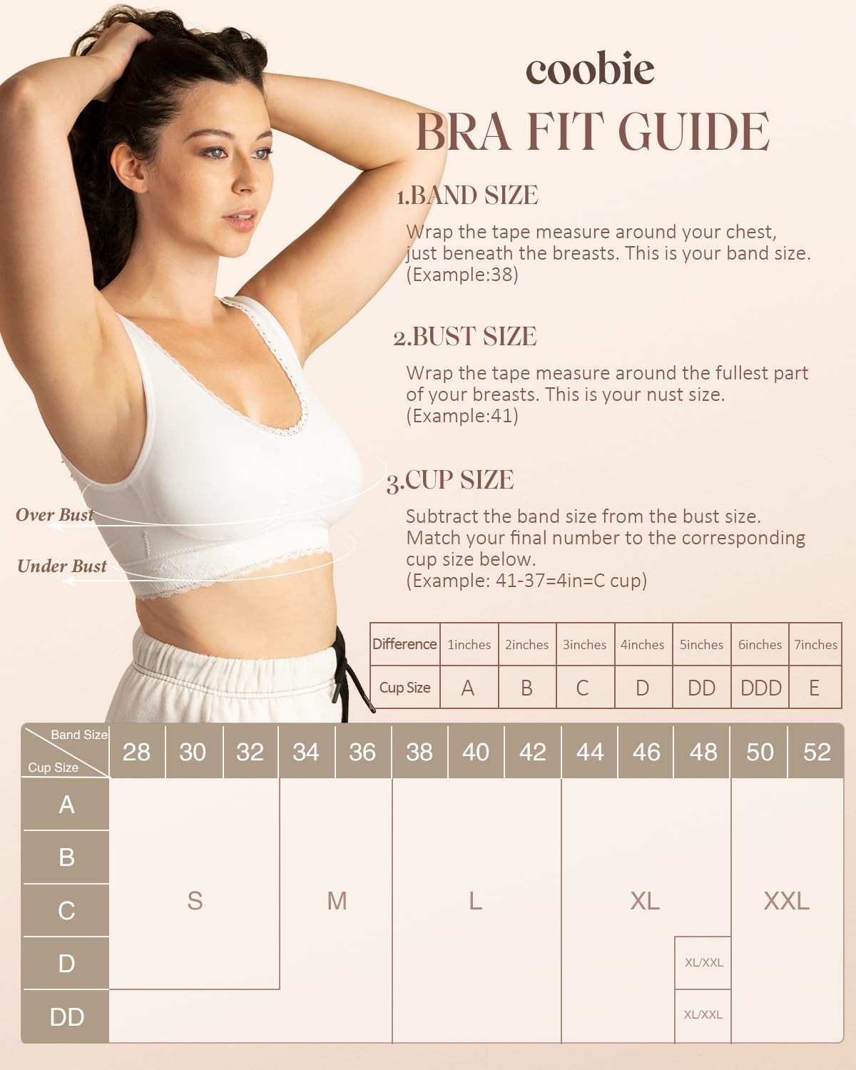 Coobie Seamless Comfort Bra with Lace Trim - Image 6