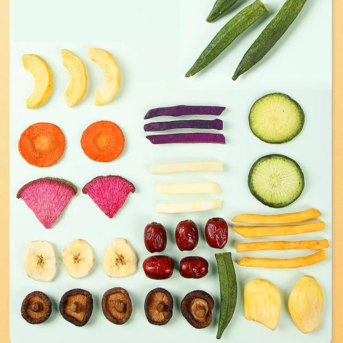 Mezcla De Verduras Y Frutas Crujientes Botana Deliciosa Bolsa 200g