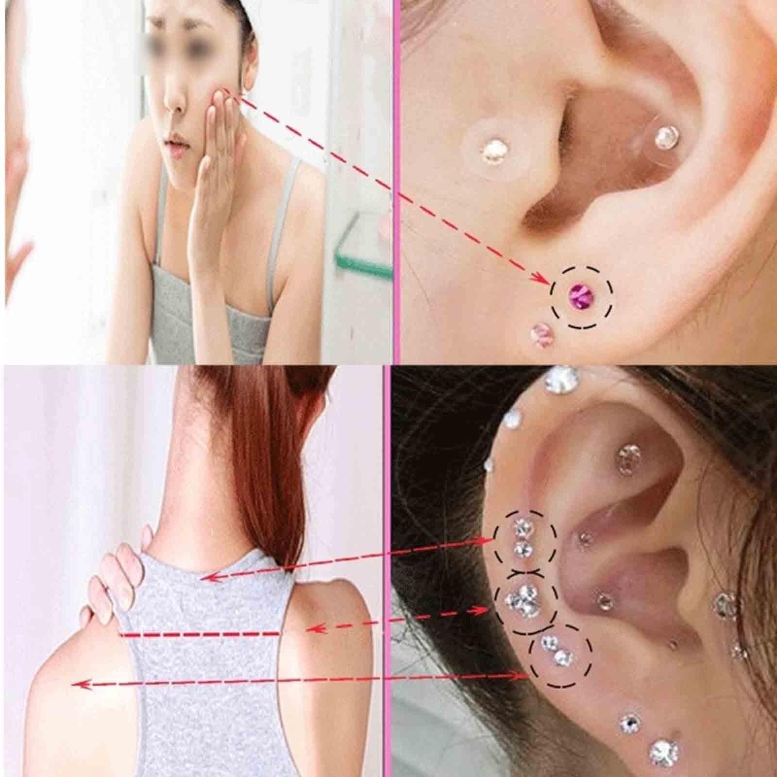 Cuentas Magnéticas Acupuncture Semillas De Oreja Para Relajación, Durabilidad Semillas Prensa Orejas A Prueba De Sudor, Masaje De Oídos Para Boda, Semillas De Oído(Mixed - 100 pcs)