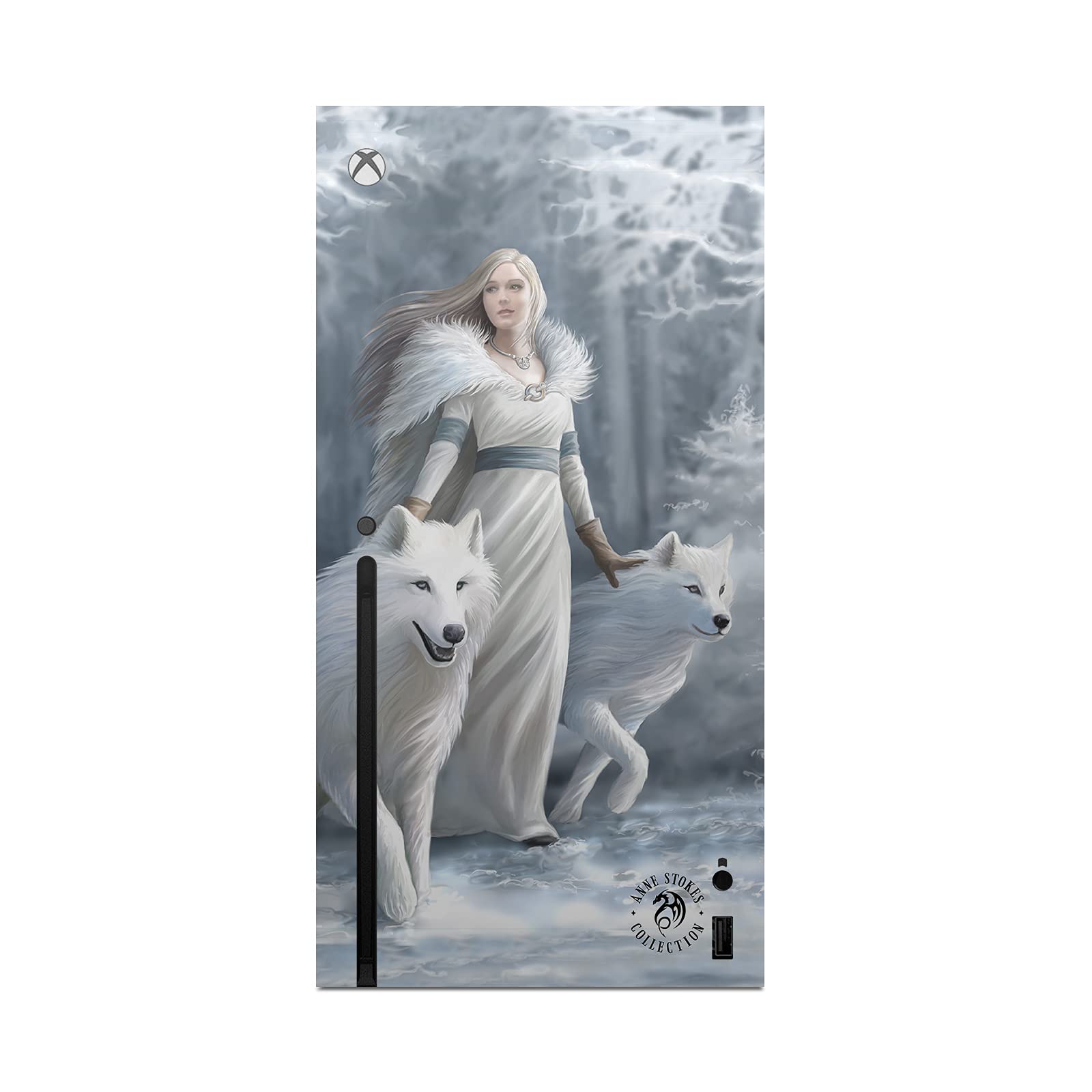 Head Case Designs sous Licence Officielle Anne Stokes Gardiens d'hiver Mix Art Vinyle Autocollant De Jeu Peau Autocollant Couverture Compatible avec Xbox Series X Console and Controller Bundle
