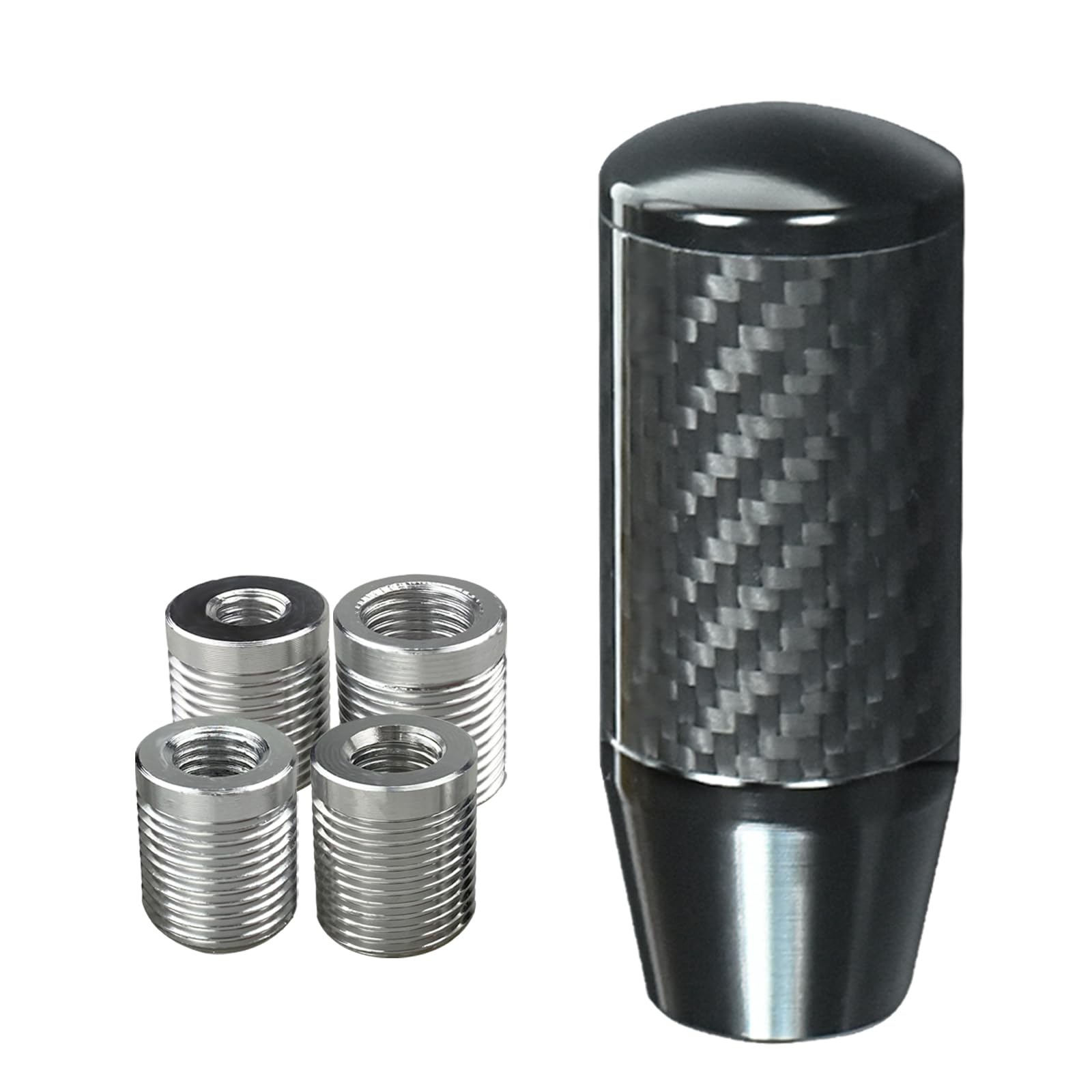 Amazon.com: YCooiFo Carbon Fiber Shift Knob with 4 Alloy Adapters