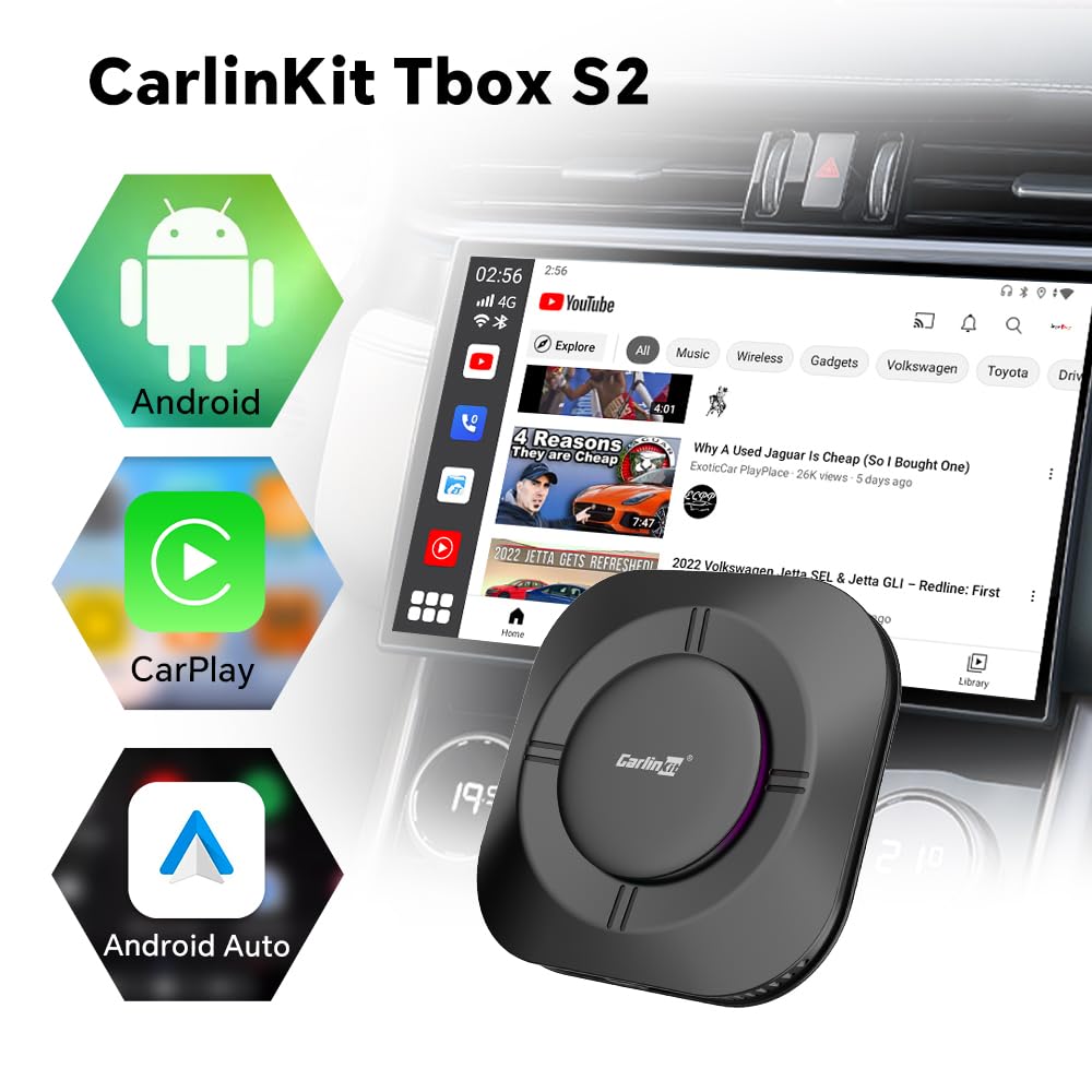Carlinkit CPC200-Tbox S2C - Suporte Android 13.0 / Wireless