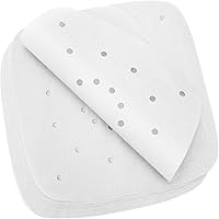 Vista 8 de 200 piezas de papel de pergamino para freidora de aire con revestimiento desechable de 8.5 pulgadas, perforado premium para freidora de aire