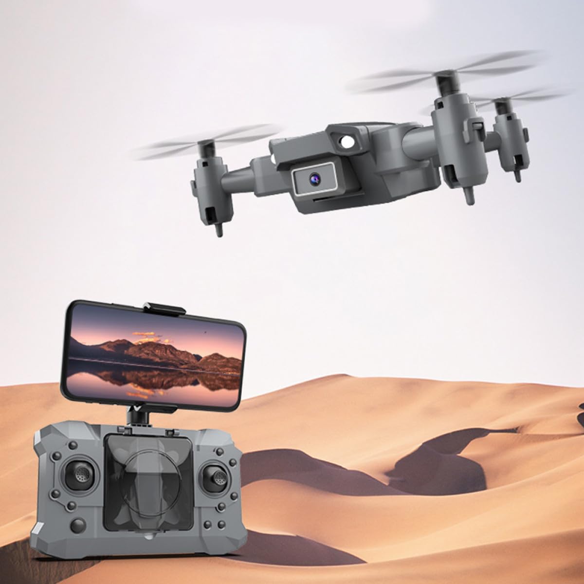 Mini Drone Radiocommandé KY905 Pliable Caméra 4K, 1 Set