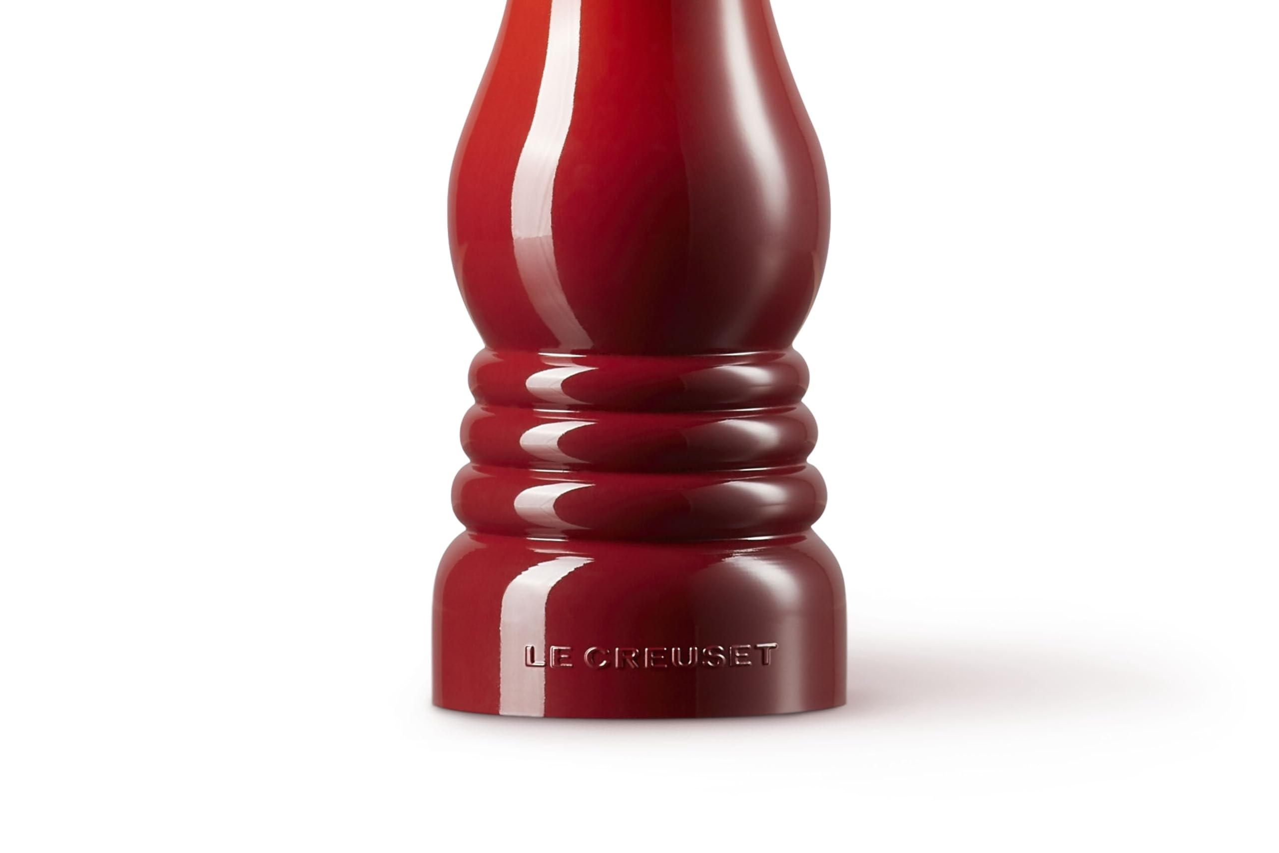 Le Creuset Moulin à Sel Classique Réglable, Plastique ABS Résistant aux Éclats, Anticorrosion, 21 cm, Cerise, 96002000060000