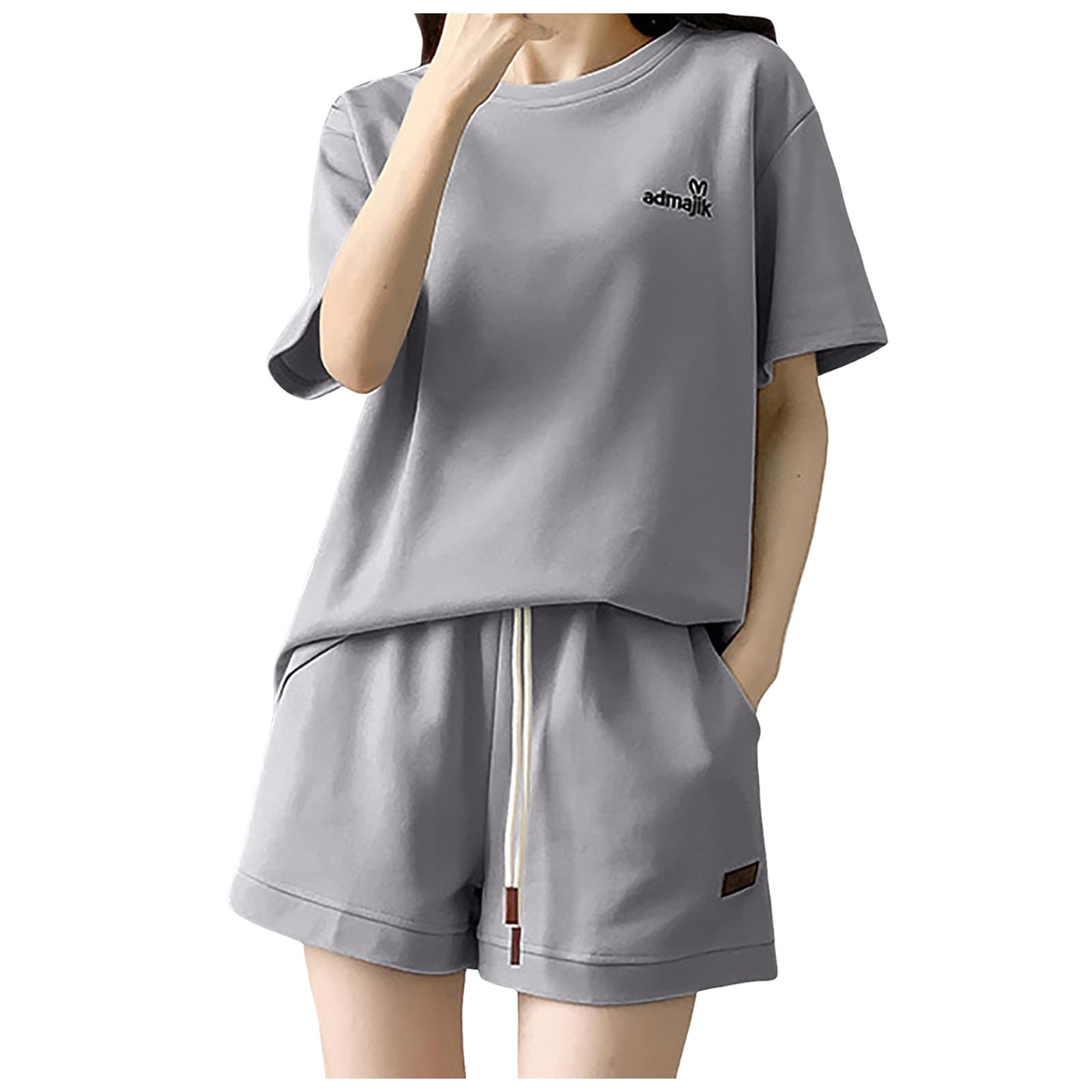 Amazon.co.jp: [Gabrioir] 夏服 ジャージ 2点セット レディース 半袖 t