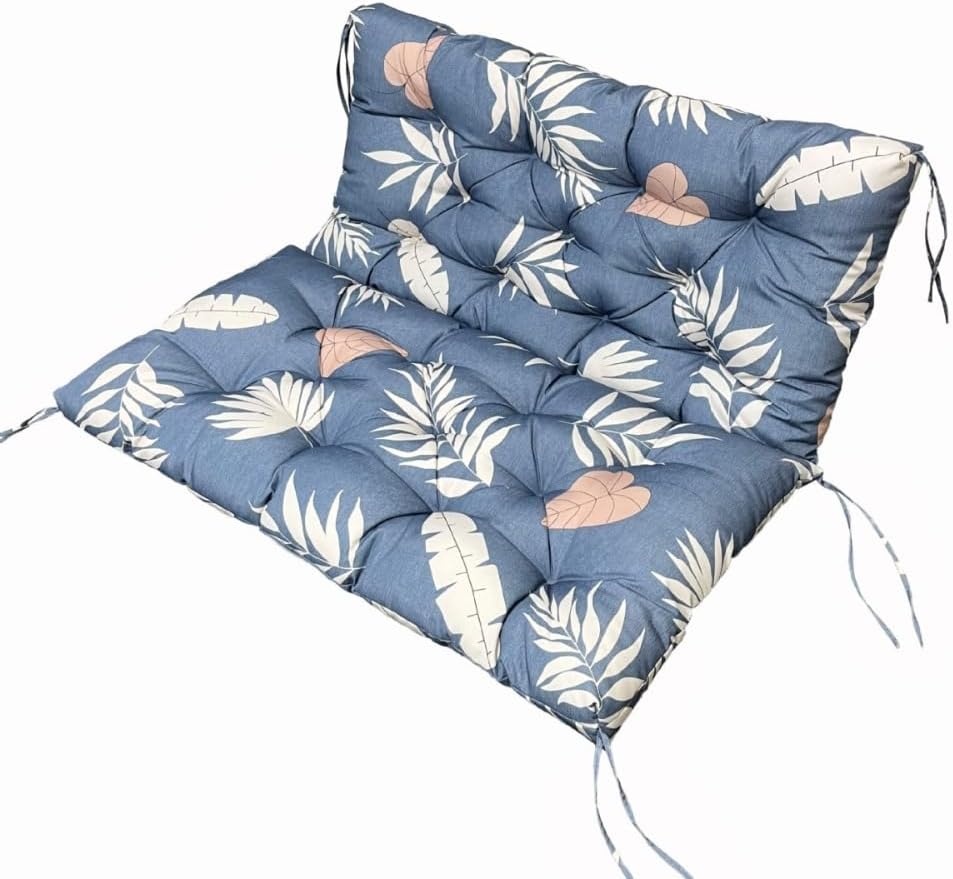 屋外用ベンチ、ハンギングチェア、ソファ、木製チェアクッション、2～3人掛け｜スイングアウト式背もたれ付き｜滑り止め・防水加工、ガーデ