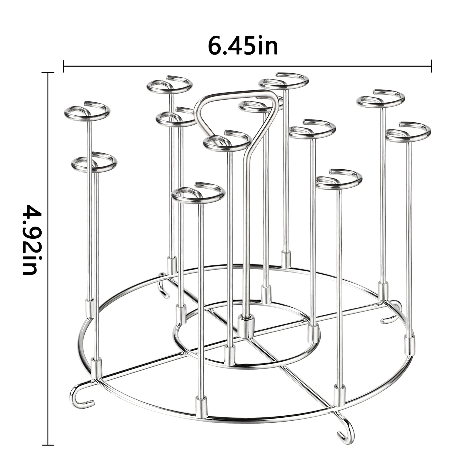 Skewer Stand Stainless Steel Vertical Barbecue Skewers Stand BBQ Skewer Stand BBQ Rack Tools for Air Fryer, Grilling