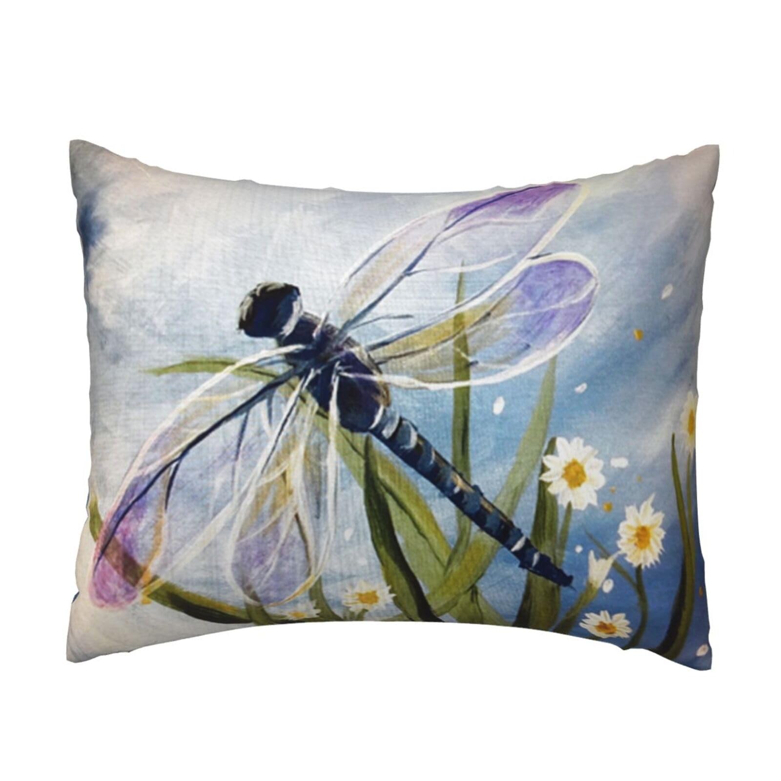 YFSGDLBN Dragonfly painting printed Pillow Case 20x26in decorative Cushion Cover pillowcase