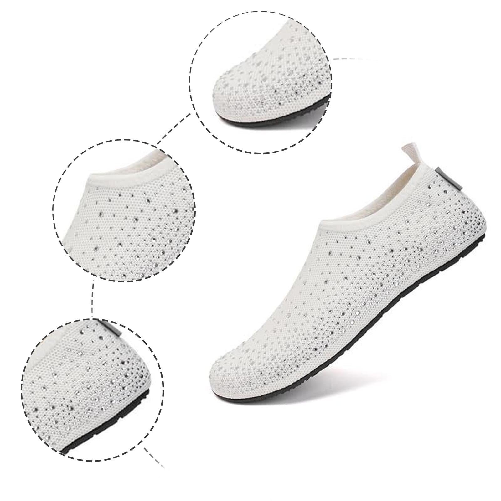 Zapatos de Agua Mujer Hombre Escarpines Playa Secado Rápido Calcetines Natación Surf Acuáticos