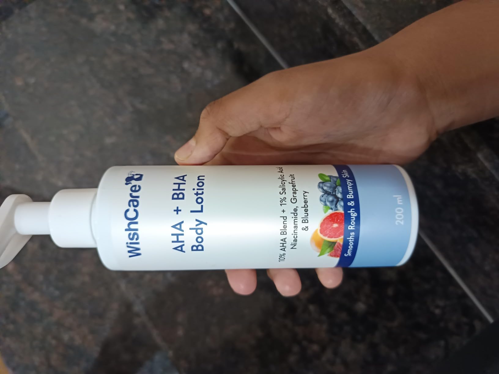 Buy WishCare 10% AHA + 1% BHA Body Lotion for Men & Women - Body lotion ...