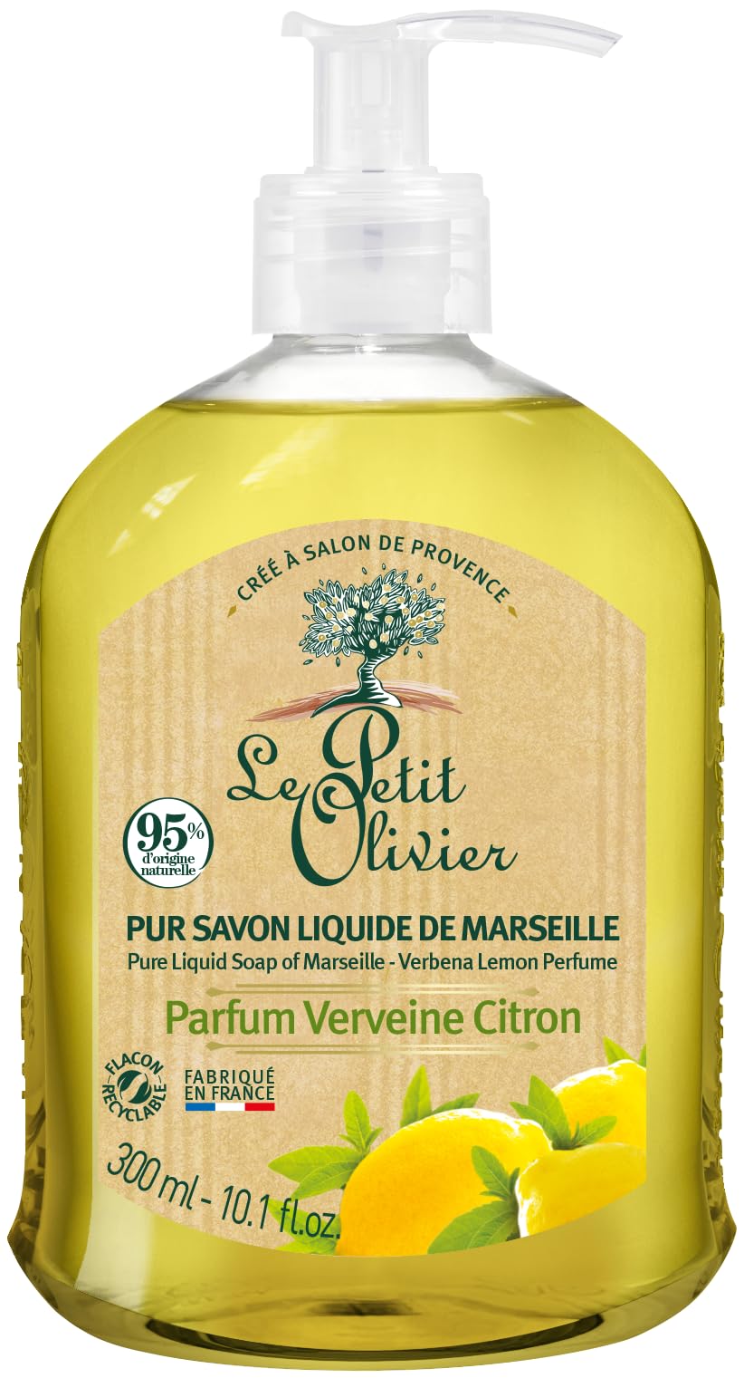 Le Petit Olivier Pur Savon Liquide de Marseille Verveine Citron 300 ml