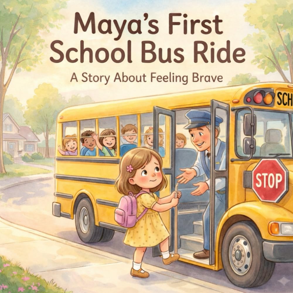 Maya’s First School Bus Ride: A Gentle Story About Bravery, Independence, and New Beginnings (Maya’s Little Adventures)