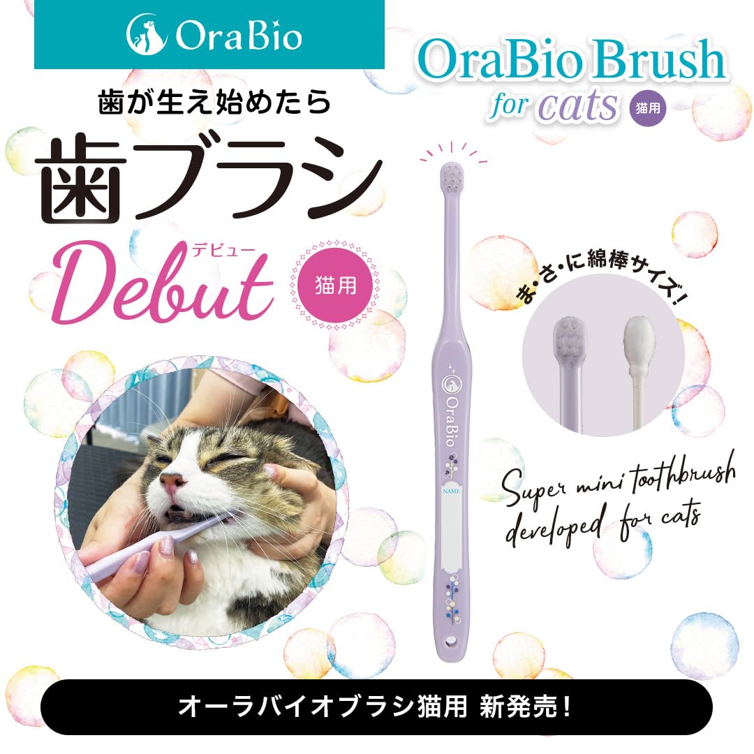 Amazon.co.jp: OraBio オーラバイオブラシ 猫用 [ 猫用歯ブラシ] 綿棒