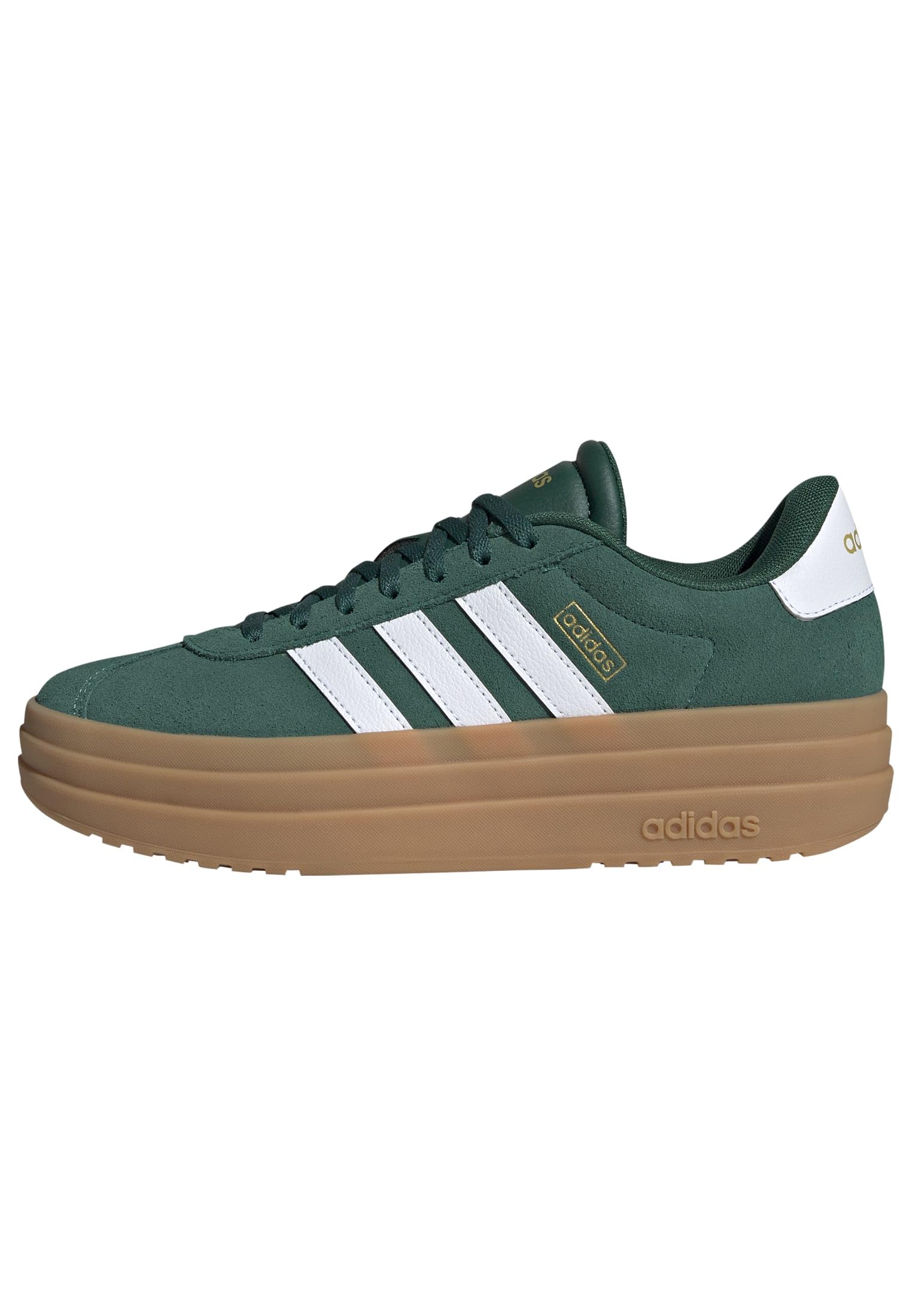 adidas Donna VL Court Bold Shoes, Collegiate Green/Cloud White/Gold Metallic, 42 EU