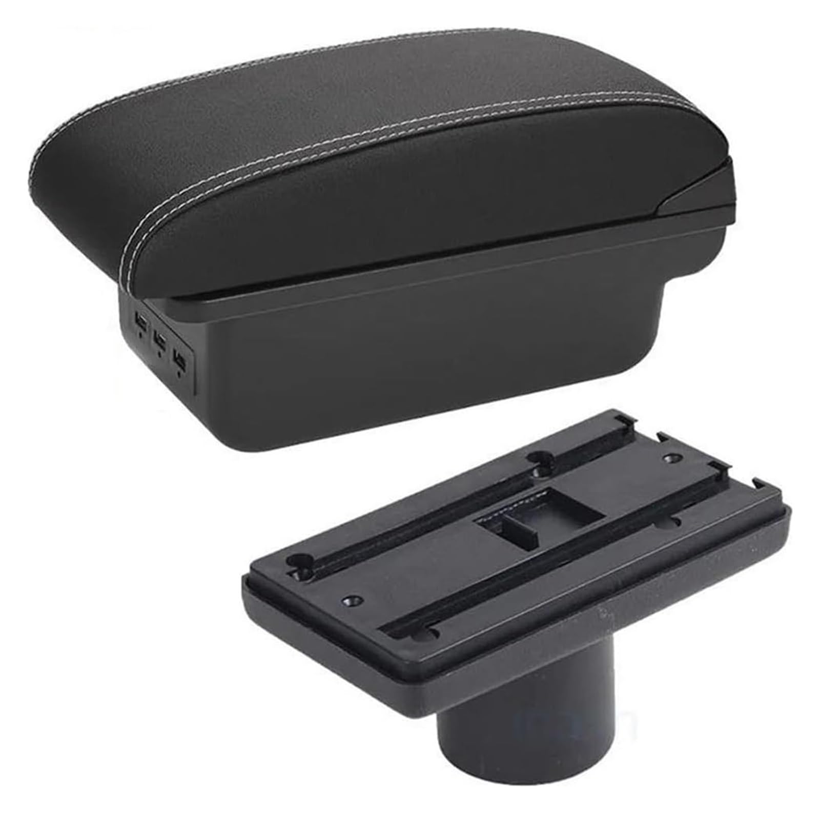 Centre Console for Ibiza for 6J 6L Center Console Organizer Armrest Box Central Store Content Storage Box with Cup Holder with USB