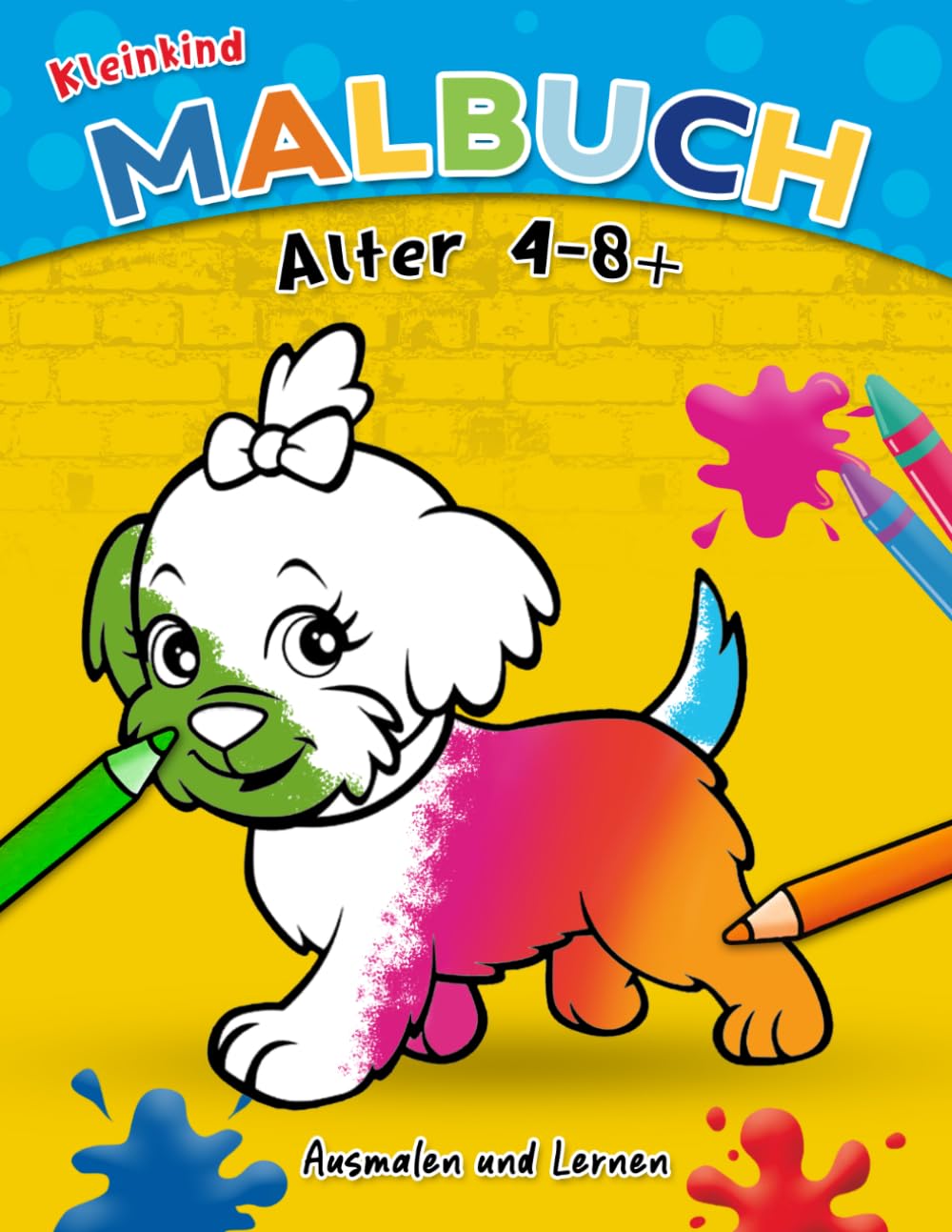 Mein Tier-Malbuch für Kinder ab 4 Jahren: 50 süße Tiermotive mit großen, einfachen Ausmalbildern für Mädchen und Jungen
