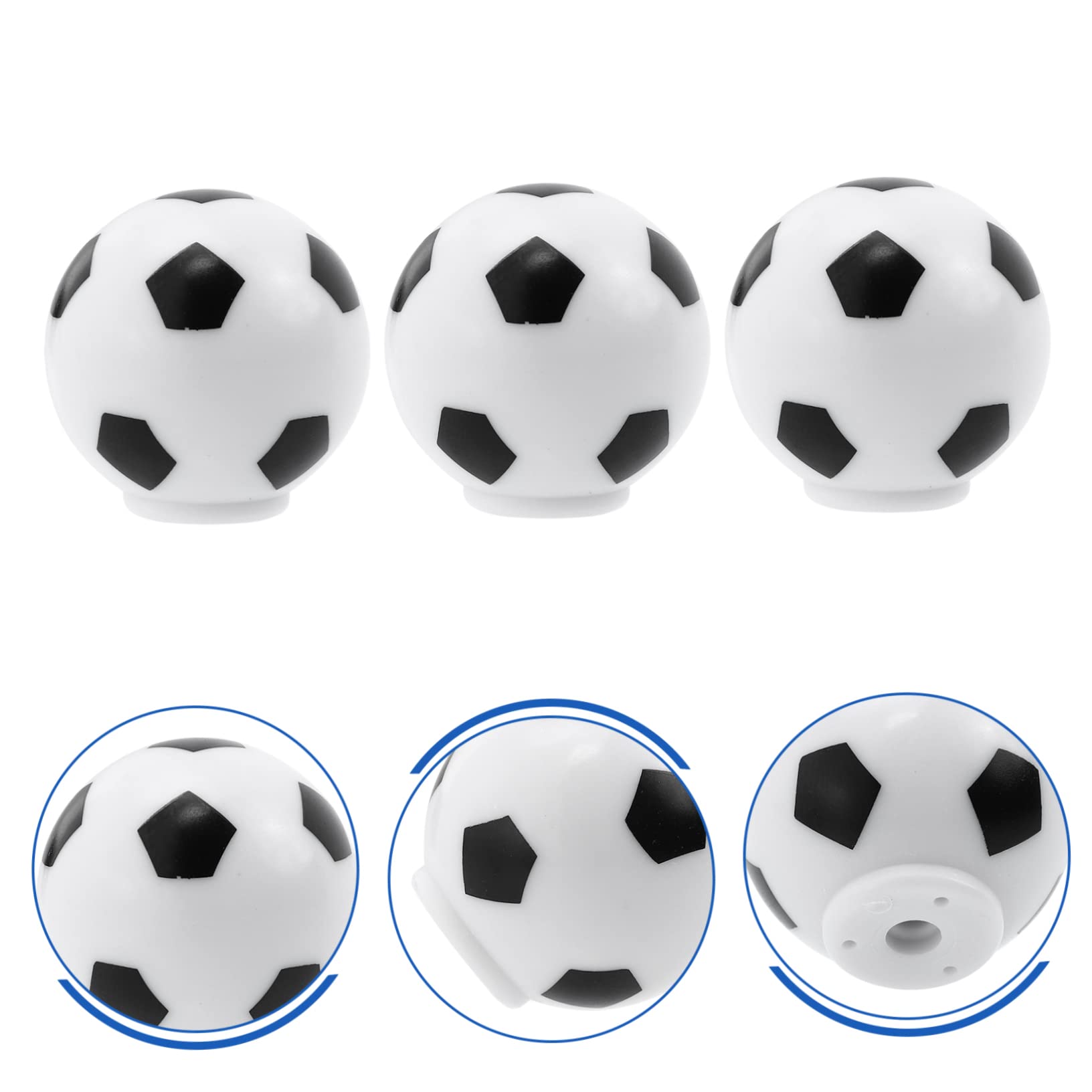 Tofficu 25 Piezas Pomos de Fútbol para Tiradores Anticolisión para Armarios y Decoración para Habitaciones Infantiles